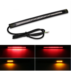 Universal Flexible Led Strip Tail Stop Light Motorcycle 48 SMD Led Tail Turn Signal Brake License Plate Light Strip Motorcycle
