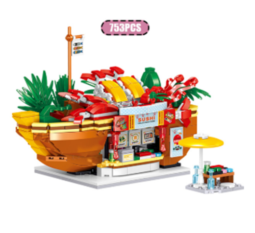 Burger Fruit Girl Assembled Toy Gift