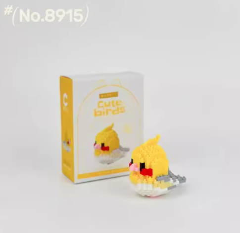 Moe Bird series building block toys assembly, table ornaments, children's educational toys, suitable for boys and girls Christma