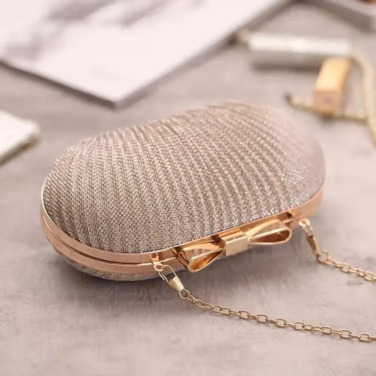Fashion Pleated Butterfly Goose Egg Dinner Bag