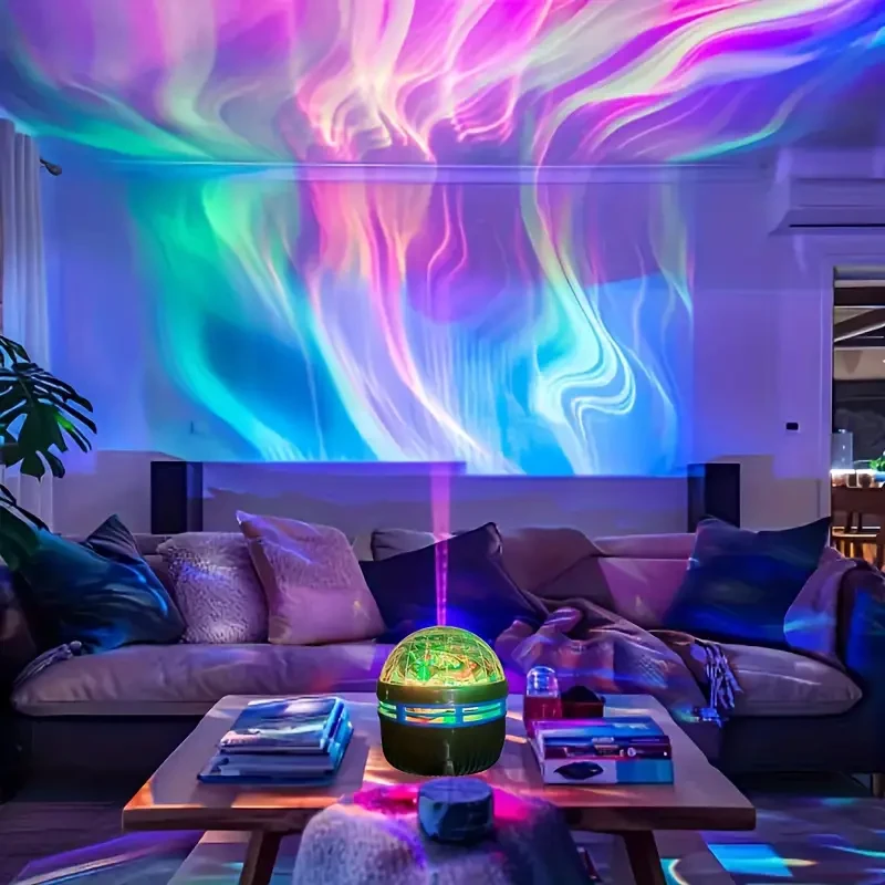 Aurora LED Mood Projection Light RGB Remote Control, Galaxy Star Projector