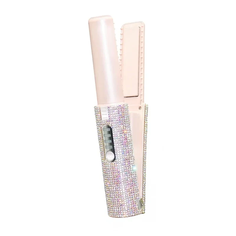 2-In-1 Electric USB Hair Straightening Brush