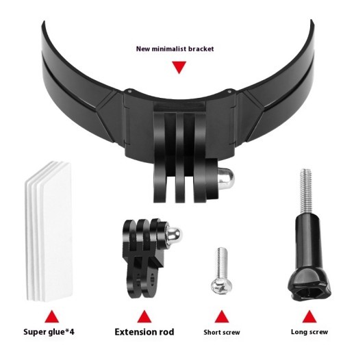 New Motorcycle Helmet Chin Camera Integrated Helmet Bracket