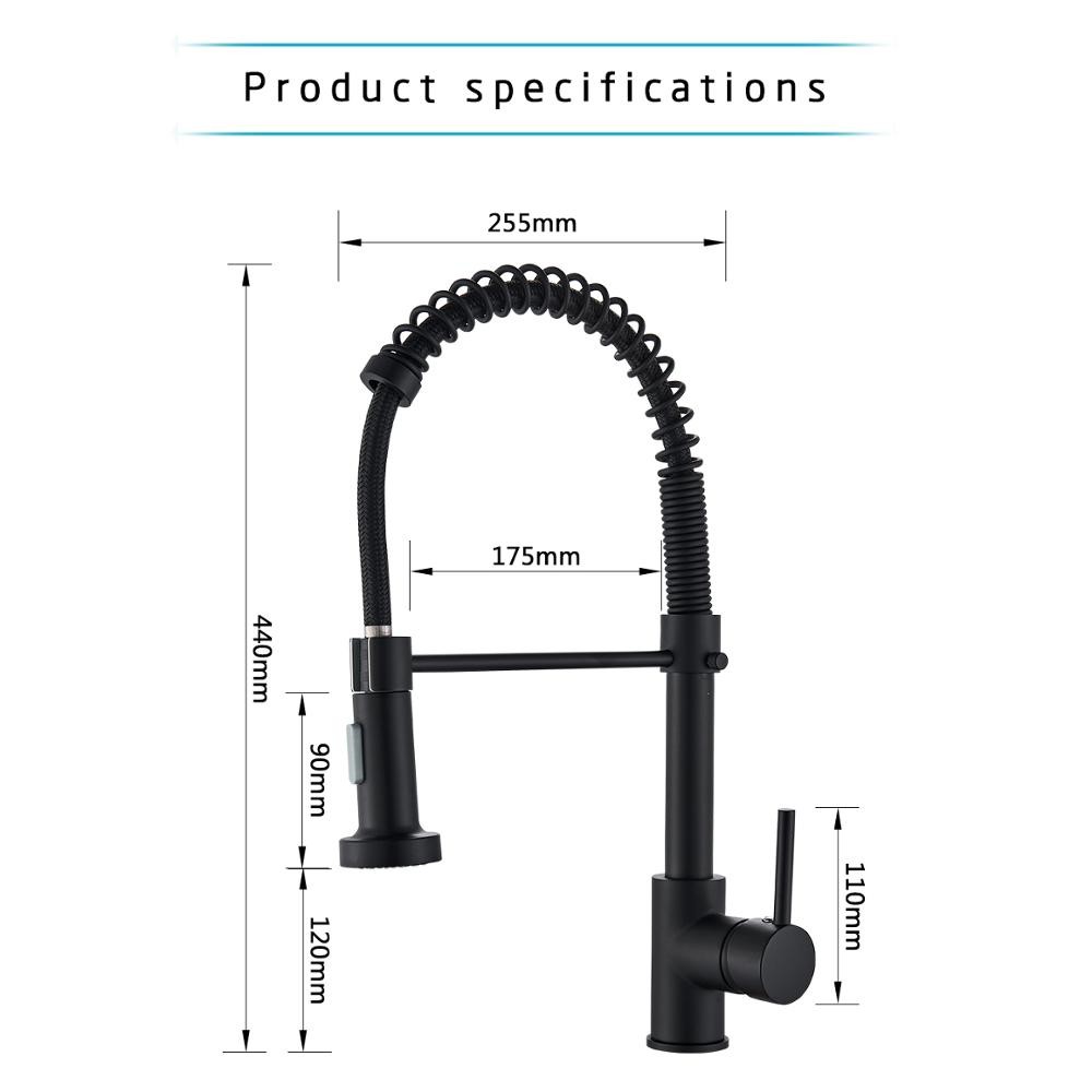 Rozin Brushed Nickel Kitchen Faucet - 360 Deck Mounted Mixer Tap
