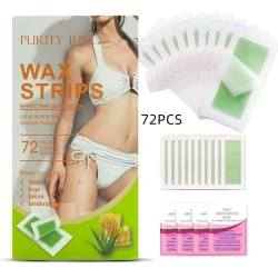 PURITY RING 72pcs Hair Removal Wax Strip
