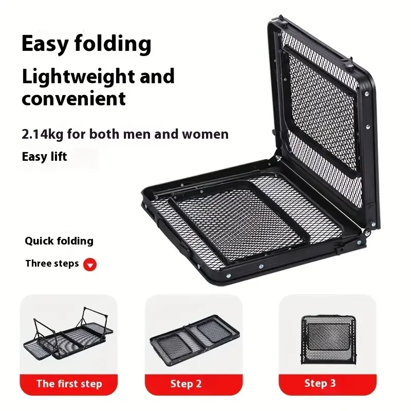 Outdoor Iron Mesh Folding Table