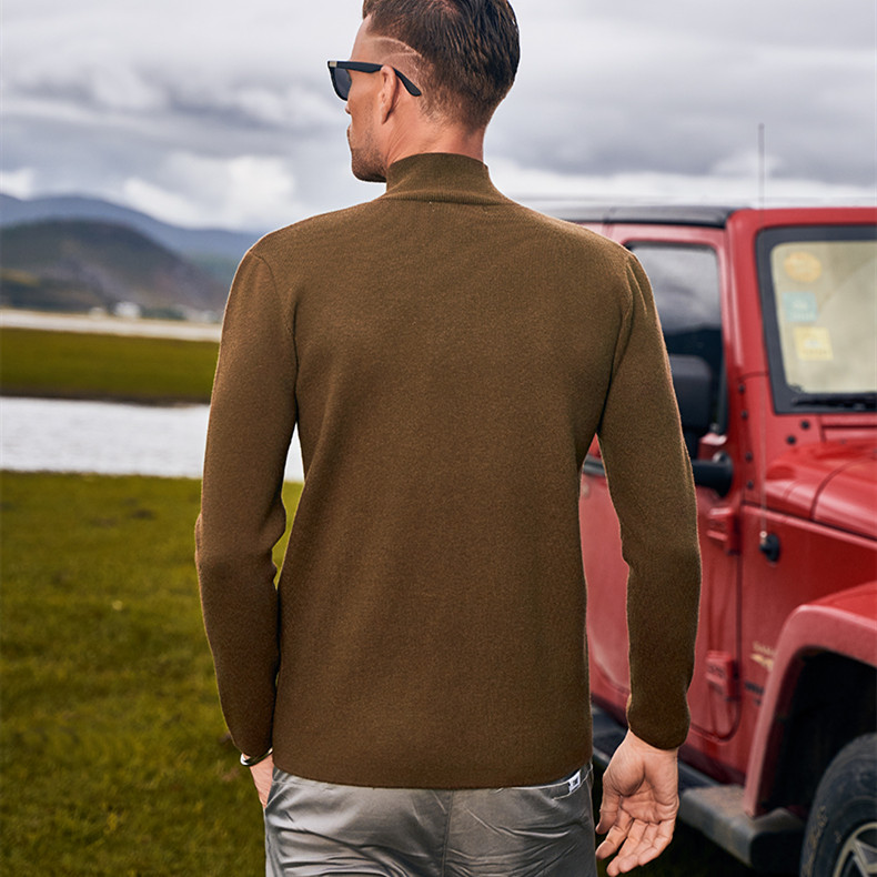 Turtleneck Winter Solid Color Sweater