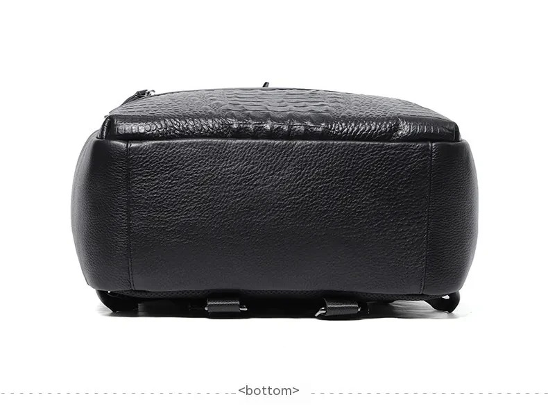 Dermal Leather Men's Backpack First Layer Cowhide Backpack Casual Travel Bag