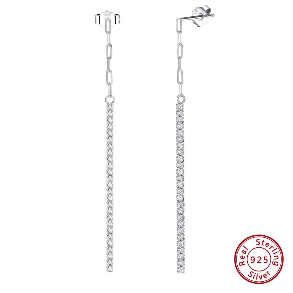 ORSA JEWELS 14K Gold Plated Paperclip Chain Tennis Bracelet