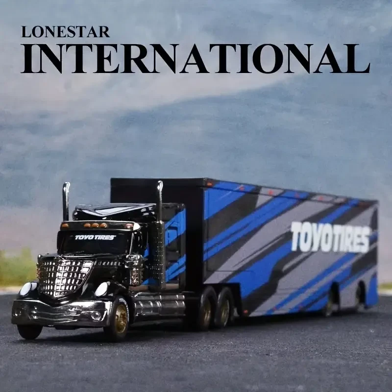 Maisto International Lonstar Mack Anthem Truck Trailer, 1:64 Scale, Alloy Model, Metal Car Model, Mixed Color, Manual Operation, Art Crafts & Hobbies, Prebuilt Model Vehicle