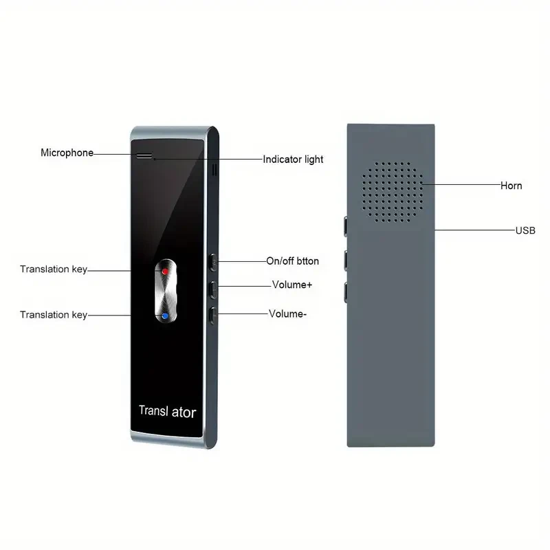Language Voice Translator Device Real Time 2-Way Translations Supporting 137 Languages for Travelling Learning Shopping Business Chat Recording