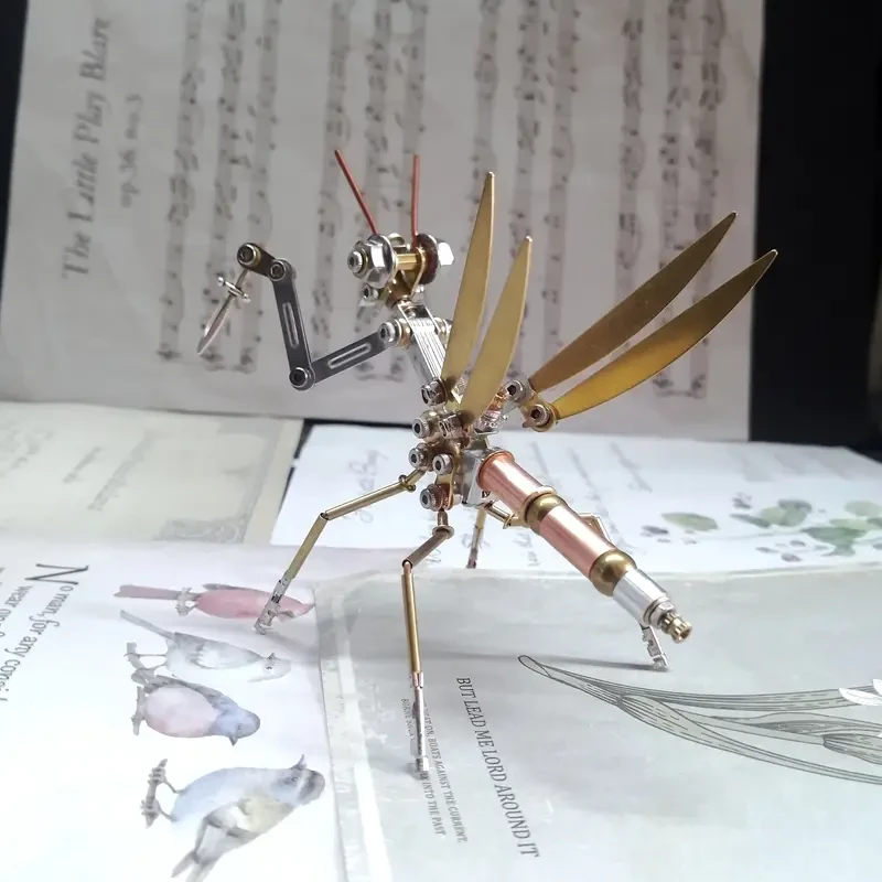 Steampunk Mechanical Mantis 154pcs Metal Model Kit