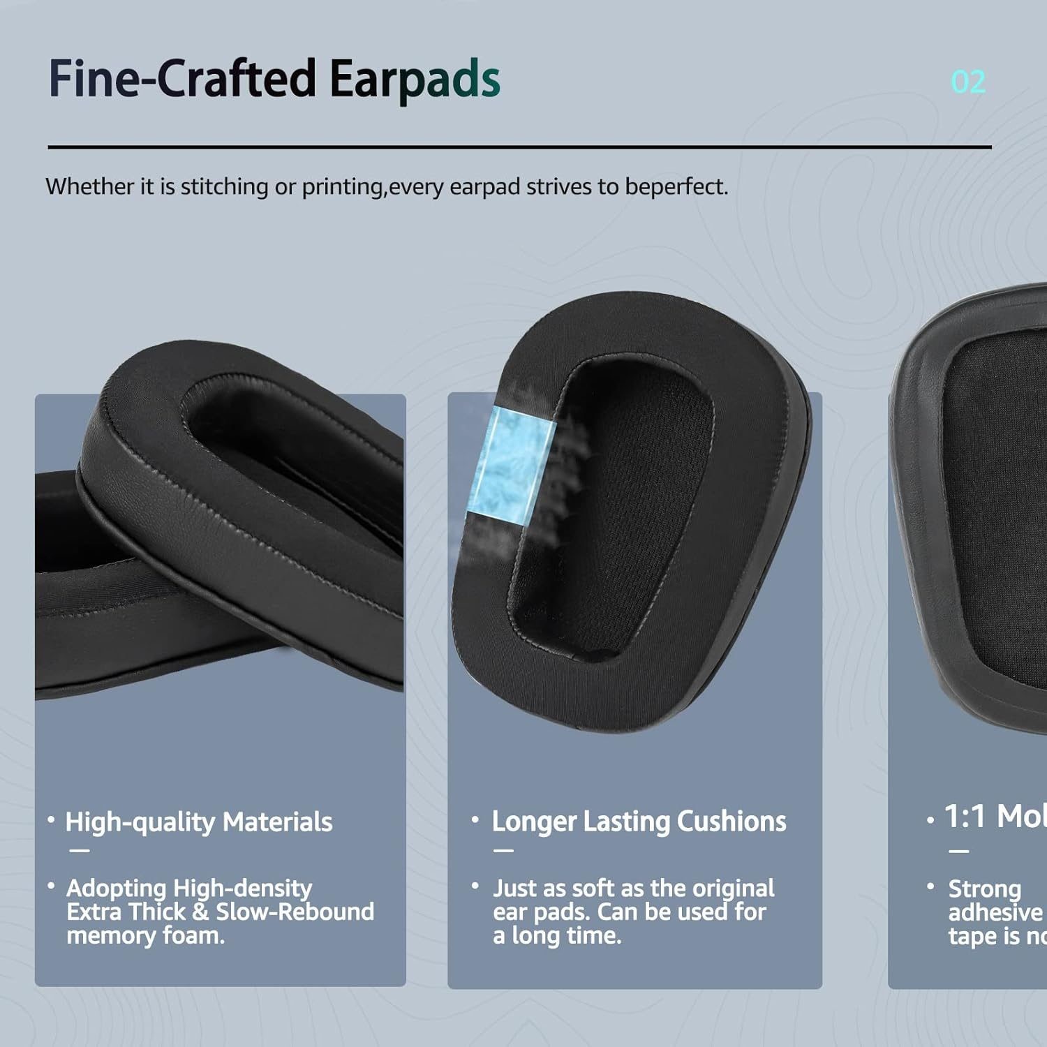 Replacement Earpad for Logitech G933 Gaming Headset