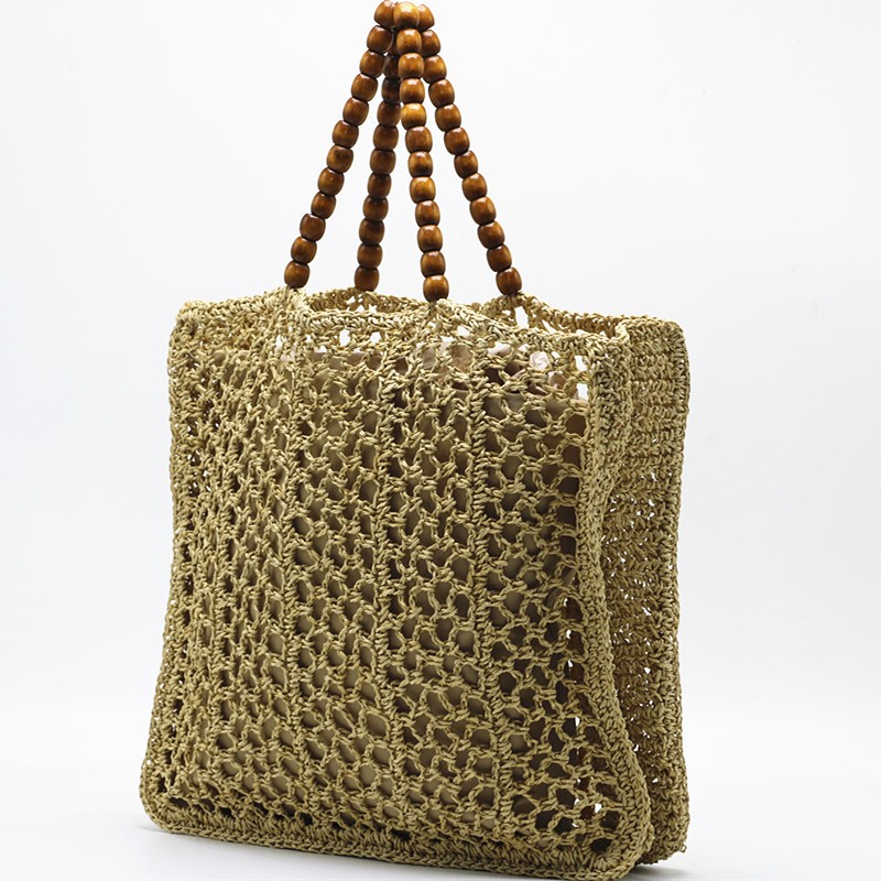 Hollow-out Handbag Beach Woven Bag Summer Fashion Straw Bag