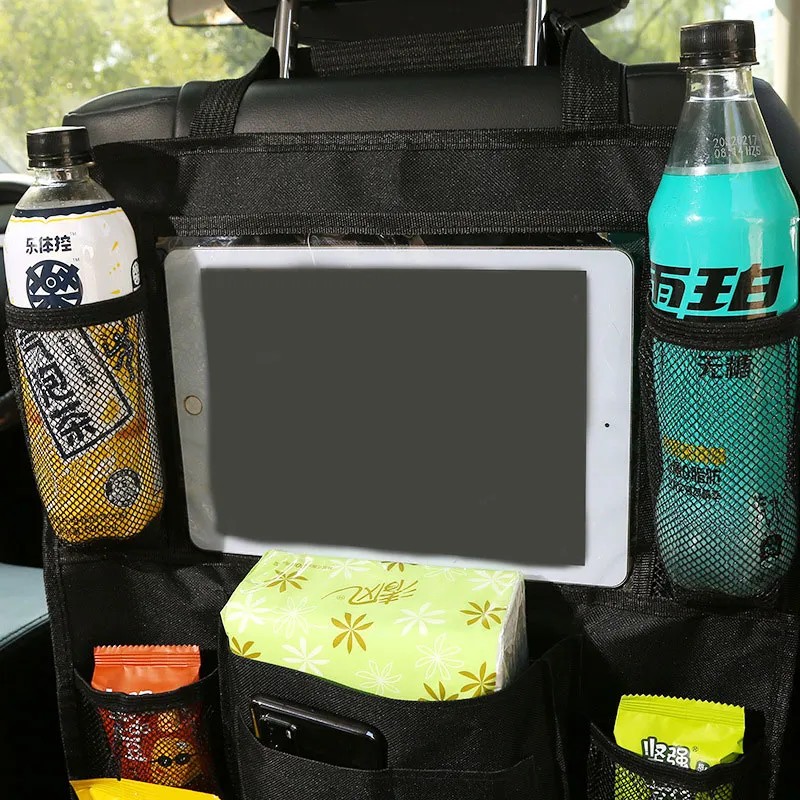 Large Capacity Vehicle Mounted Multifunctional Car Seat Back Storage Bag - Portable and Practical Classified Storage Solution