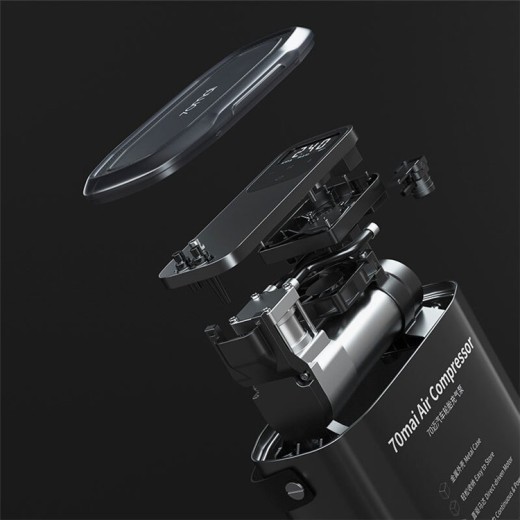 Car air pump, preset tire pressure, digital display portable tire air pump