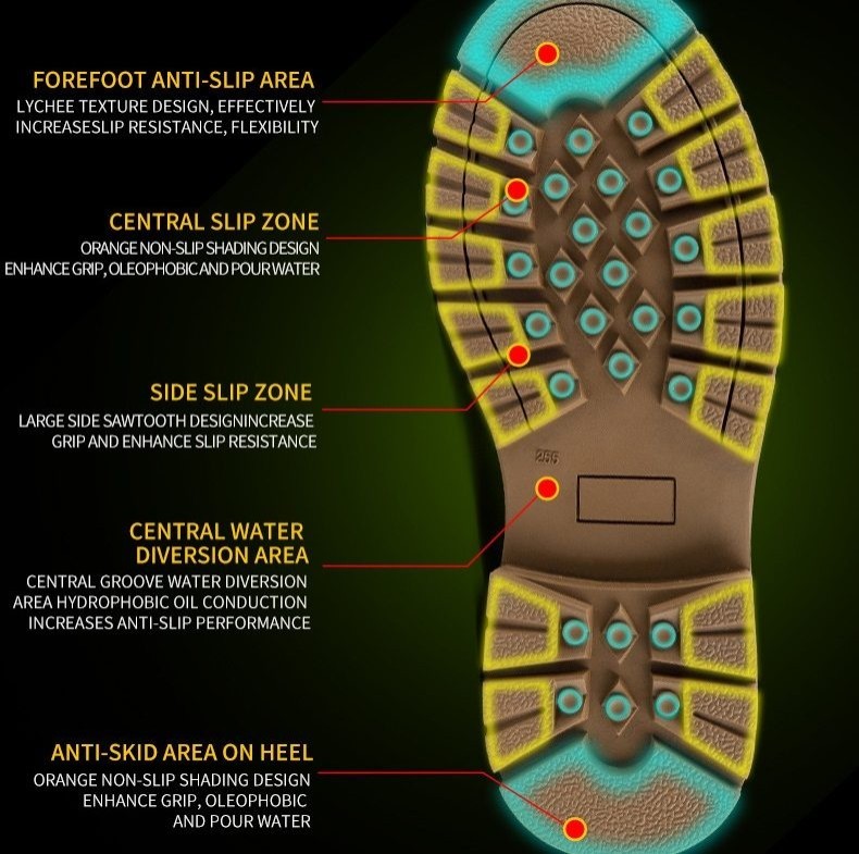 Steel Toe Cap Work Shoes Safety Industrial Puncture Proof Construction 9-14