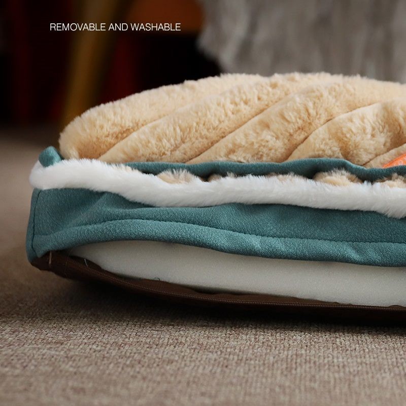 Plush and Velvet Waves Perfect Comfort Dog Bed 3 SIZES AVAILABLE