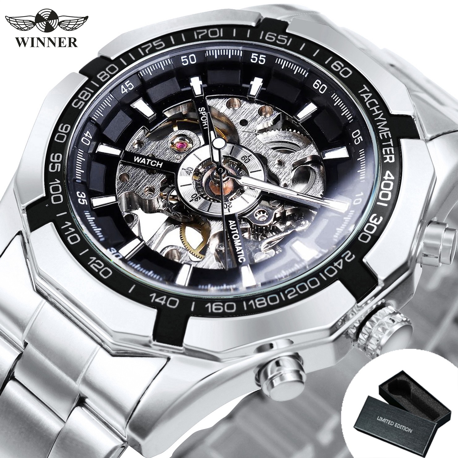 WINNER Classic Skeleton Watch for Men