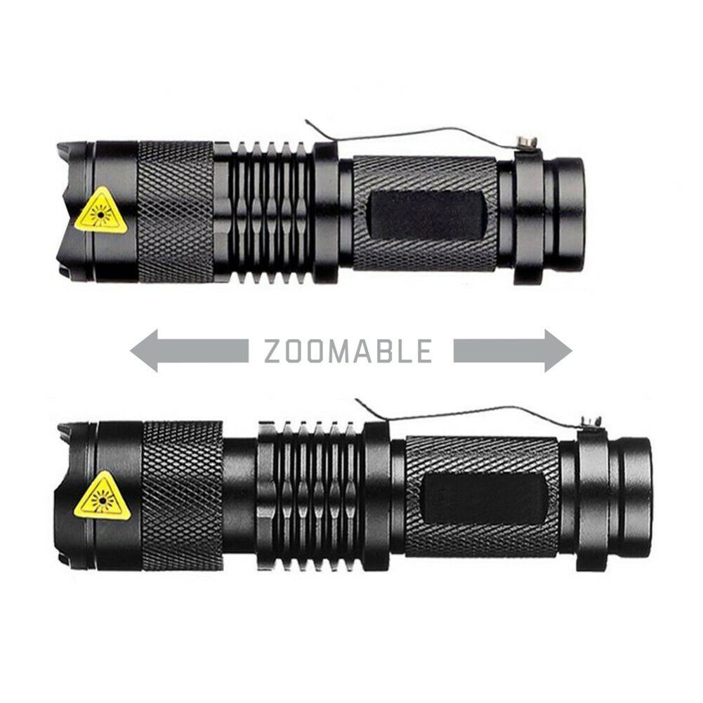 Mini Small Torch Handheld Powerful LED Pocket Waterproof Flashlight - Ideal for Travel, Camping, and Hiking (Battery Not Included)