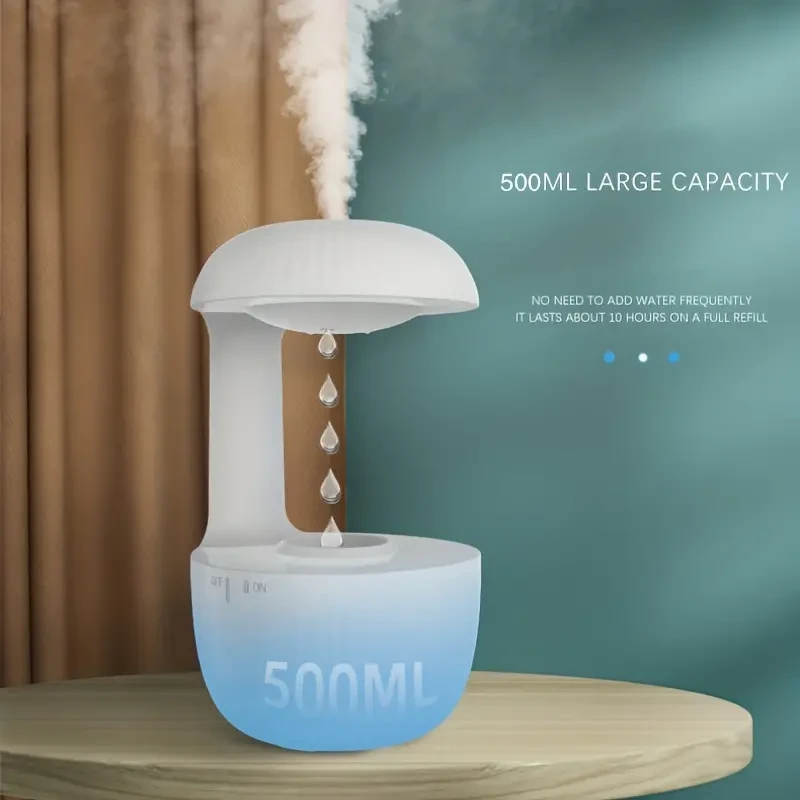 Air Humidifier with Anti-Gravity Water Droplets