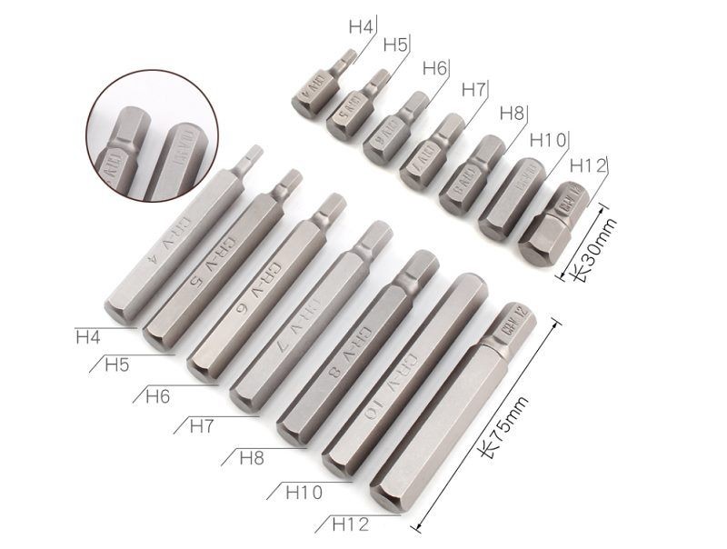 40 Pieces Hex Shank Screwdriver Drill Set Bits Metal Case