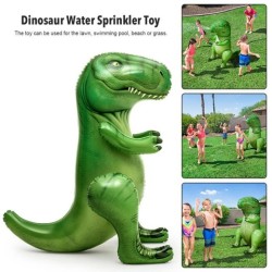 Dinosaur Water Sprinkler Toy Inflatable T-Rex Water Toy For Toddlers Kids Outdoor Garden Backyard Pool Water Fun