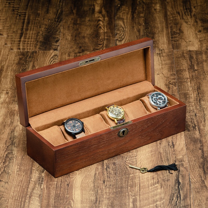 Manchurian Ash Wooden Watches Watch Organizing Storage Box
