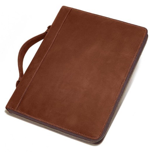 Vintage Crazy Horse Leather Handbag Tablet Computer Leather Sleeve