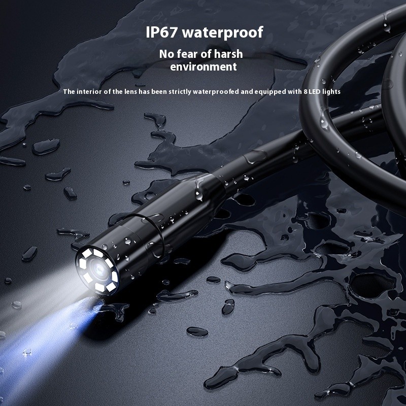 HD Portable Endoscope With Screen Automotive Testing Instrument