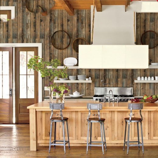 Retro 3D Stereo Simulation Wood Board Wood Grain Sticker Self-Adhesive Imitation Wood Wall Sticker Restaurant Hotel Window Background Wall Paper