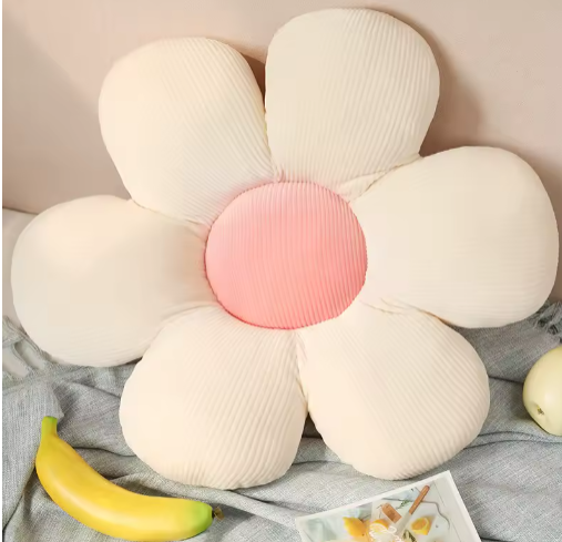 35CM Colorful Flowers Plush Pillow Plant Petal Cushion Stuffed Toys for Girls Baby Home Decor Gift