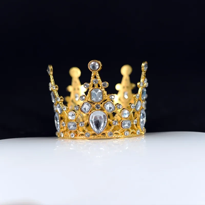 Vintage Baroque Children's Queen's Crown Headdress Decoration Ornaments