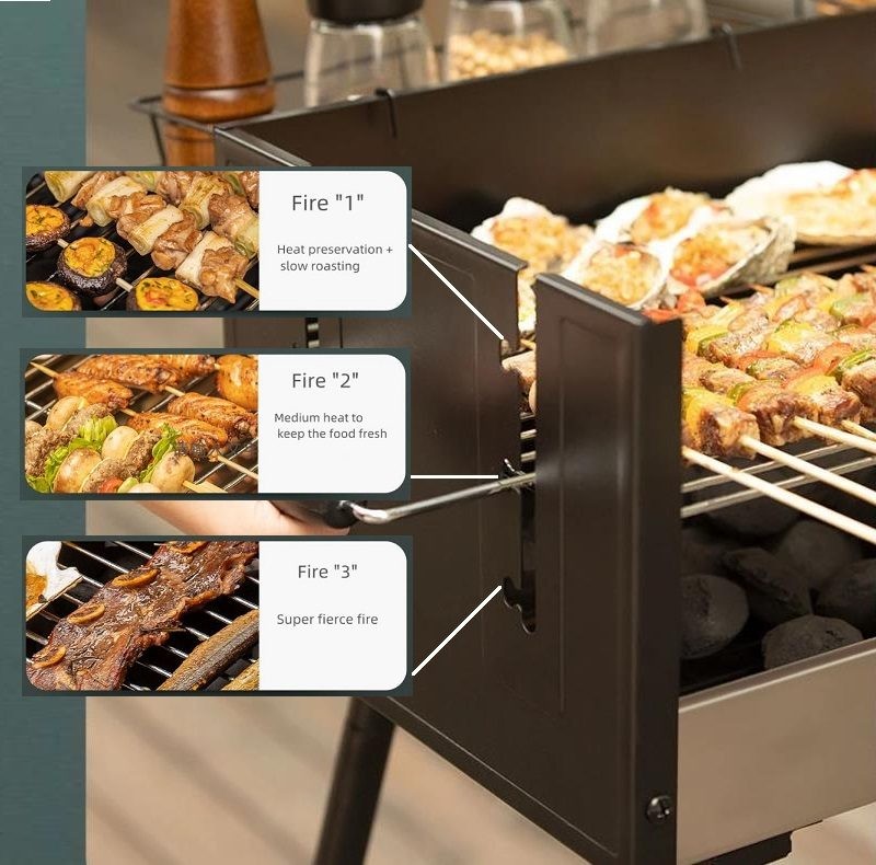 BBQ Grill Roast Stove Barbecue Outdoor 3 Different Temperature