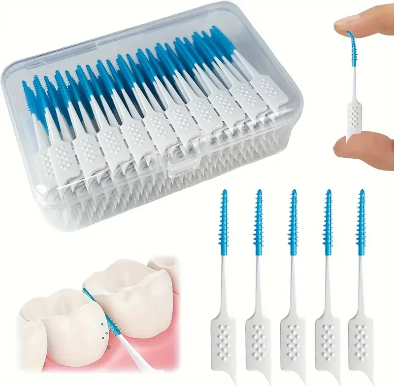 Mint Flavor Dental Floss Picks