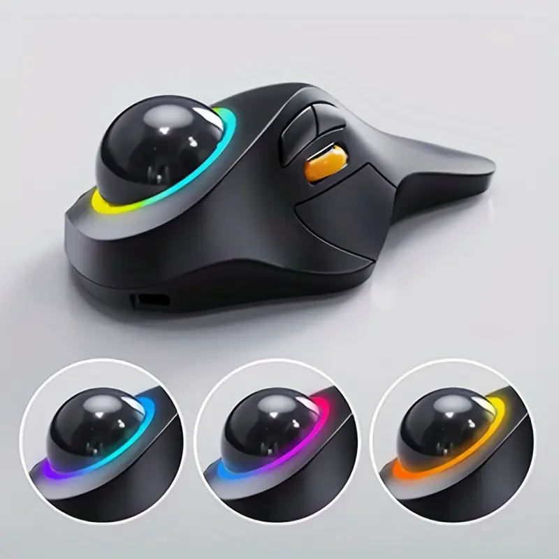 Ergonomic Wireless Rechargeable Trackball Mouse