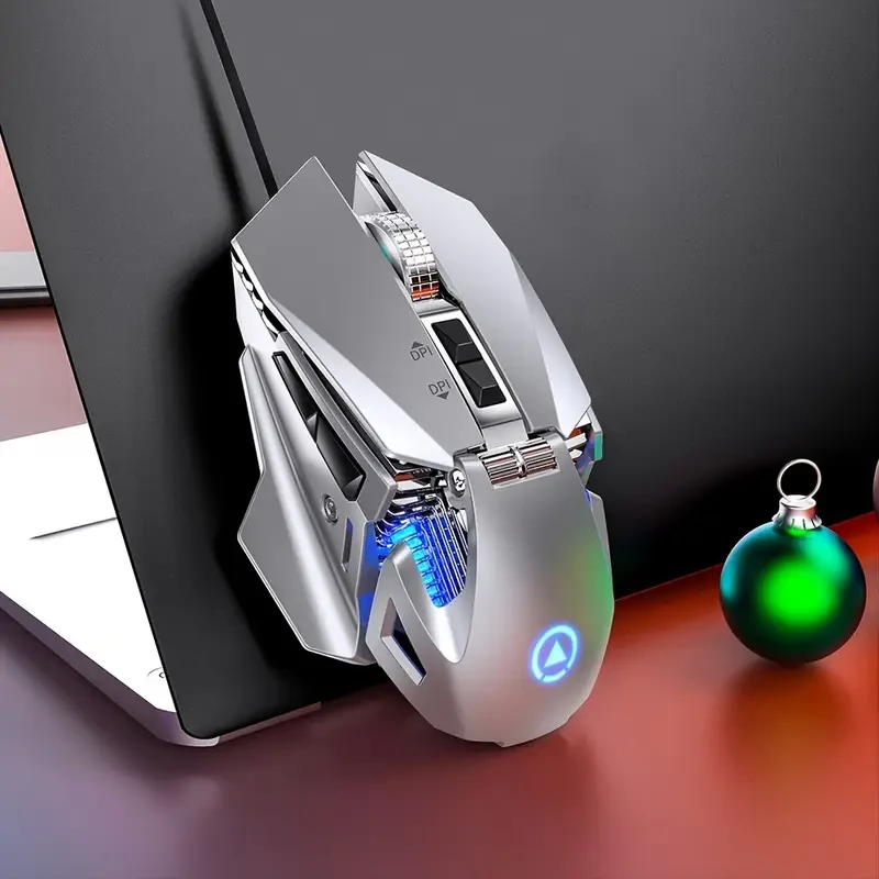 Silvery Carving G10 Game Mouse