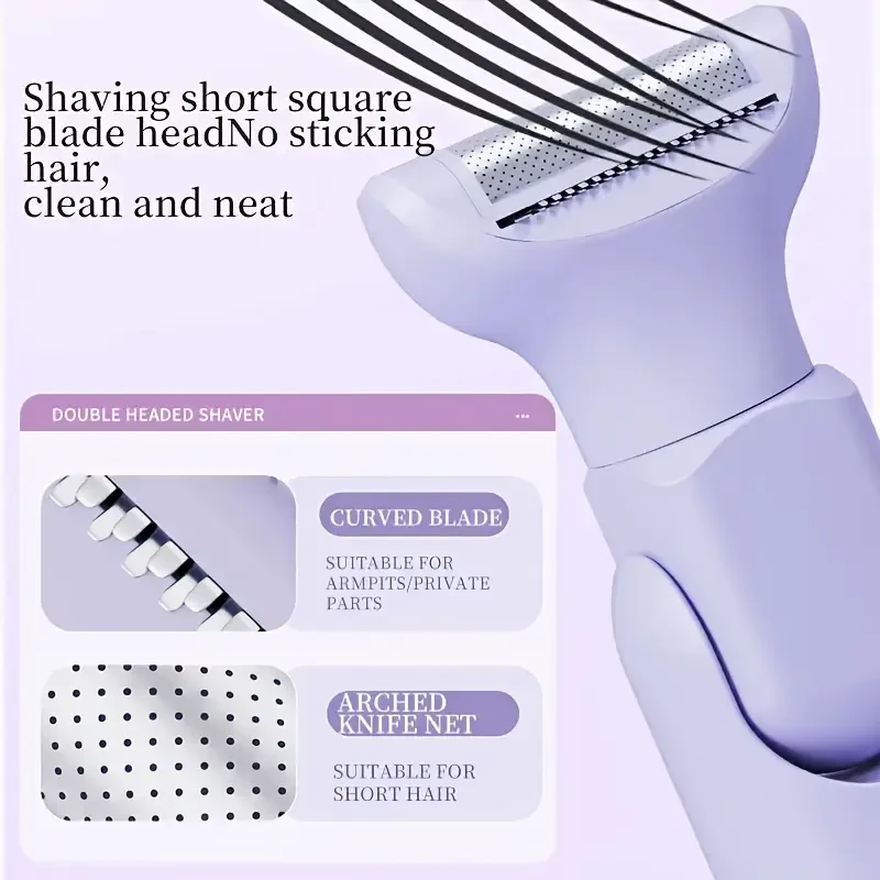 5 in 1 Electric Epilator for Women - USB Rechargeable, Great for Armpits, Bikini Area And Legs