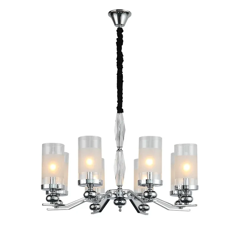 Multi-head Crystal Chandelier European Glass Retro Candle Light