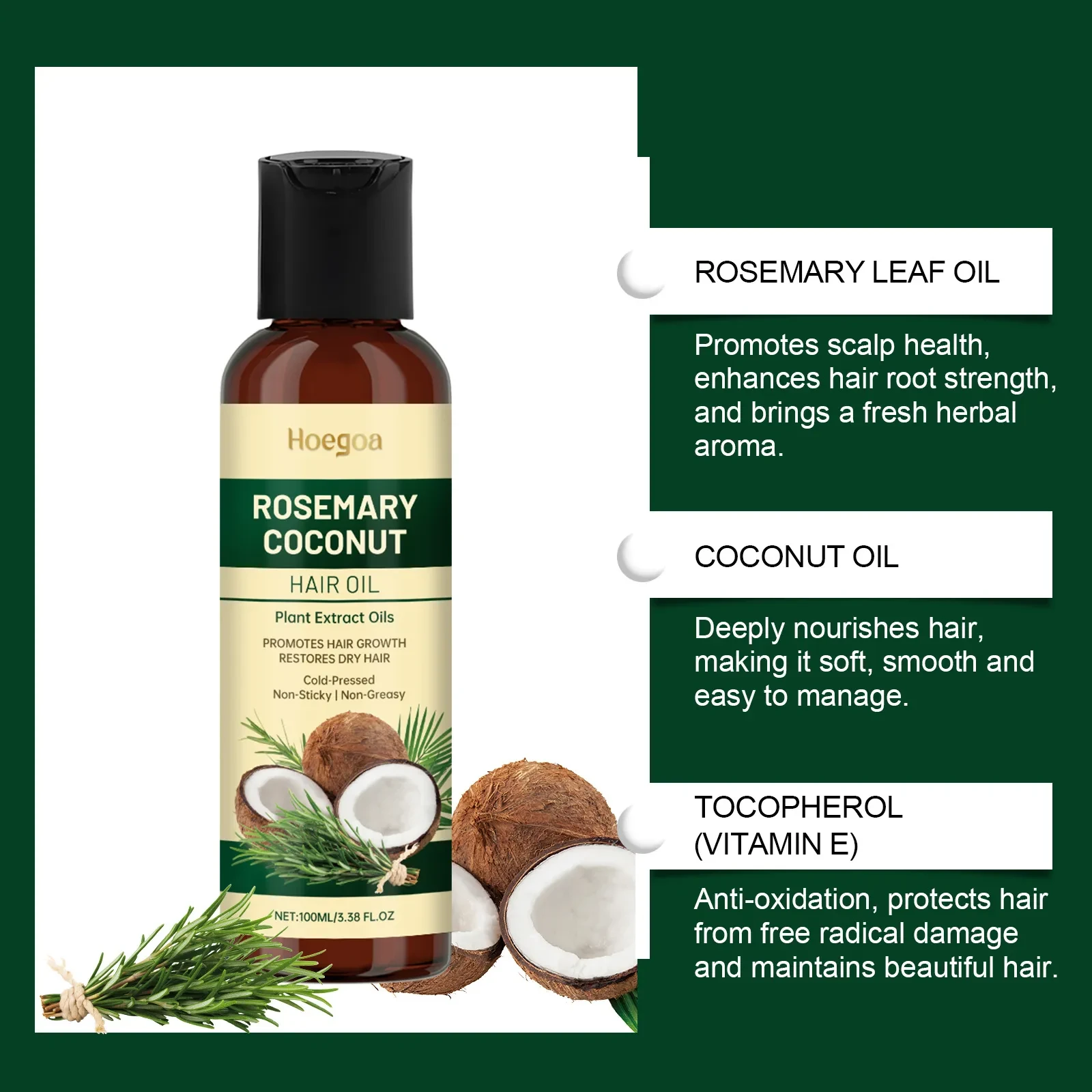 Rosemary Nourishing Coconut Hair Oil