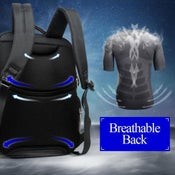 Bopai 11 85301 15.6 Large Capacity Multi Layer Zipper Bag Design Breathable L