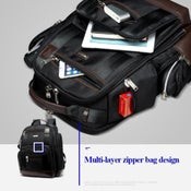 Bopai 11 85301 15.6 Large Capacity Multi Layer Zipper Bag Design Breathable L