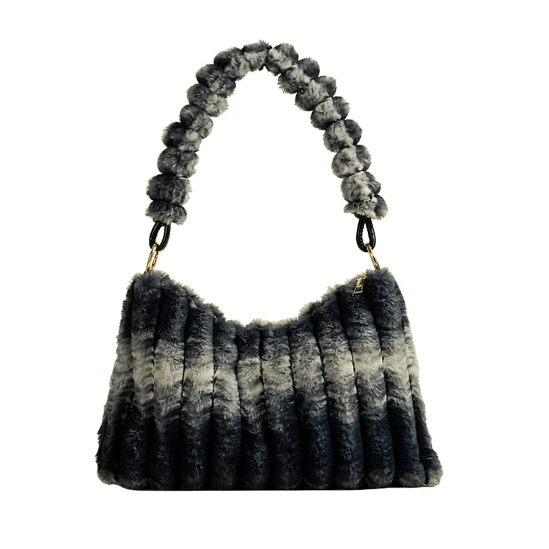 High-grade Plush Underarm Bag Women's Large Capacity Shoulder