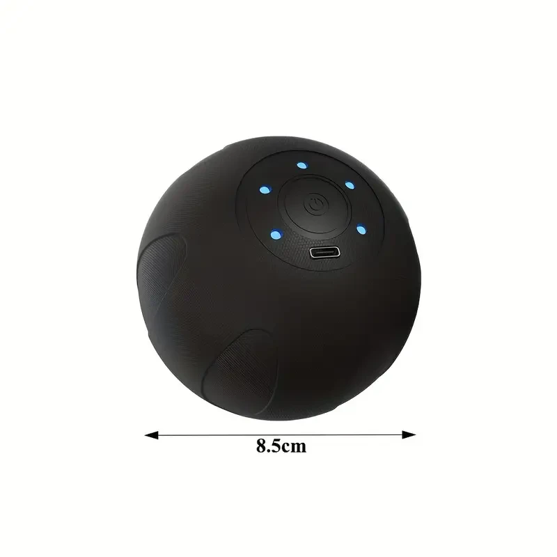 1pc Deep Tissue Massage Ball - Rechargeable High-Frequency Vibrating Muscle Relief for Whole Body, USB Charging, Portable Textured Grip for Back, Neck, Shoulders, and Feet, 1500mAh Lithium Polymer Battery