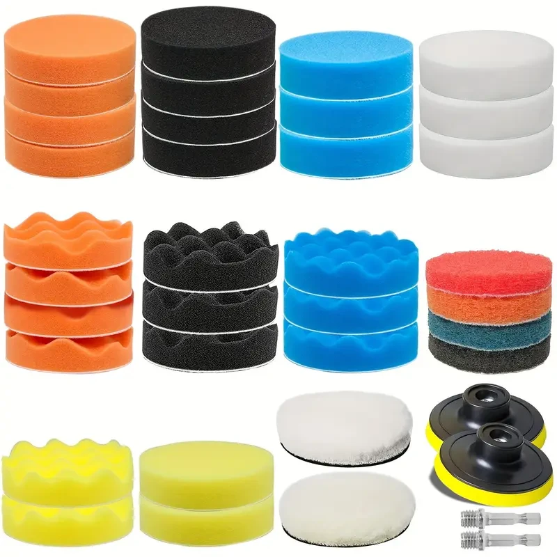 38pcs 7.62cm Buffing Polishing Pads