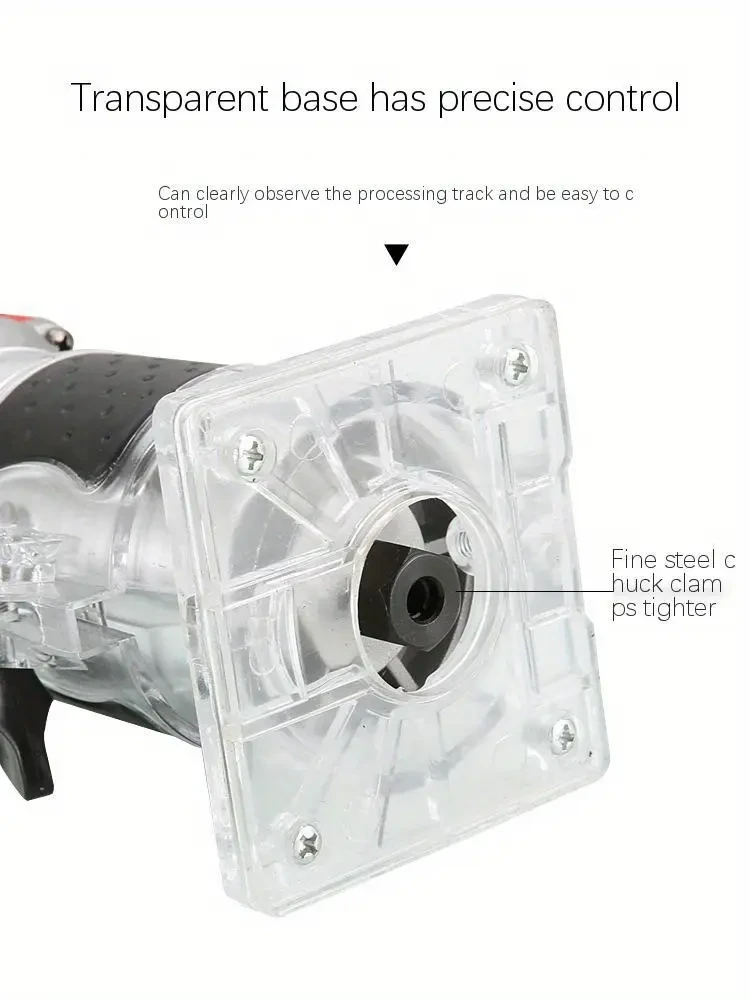 Electric Woodworking Trimmer, 220V Plug Powered Wood