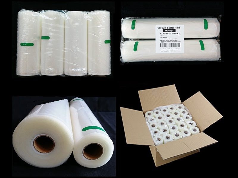 (2 Rolls) *5m Kitchen Food Textured Vacuum Sealer Bags Storage Saver Bags