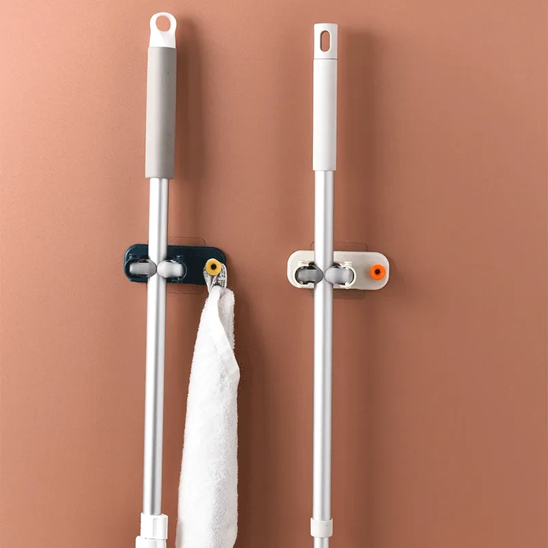 Punch-free Home Bathroom Mop Holder