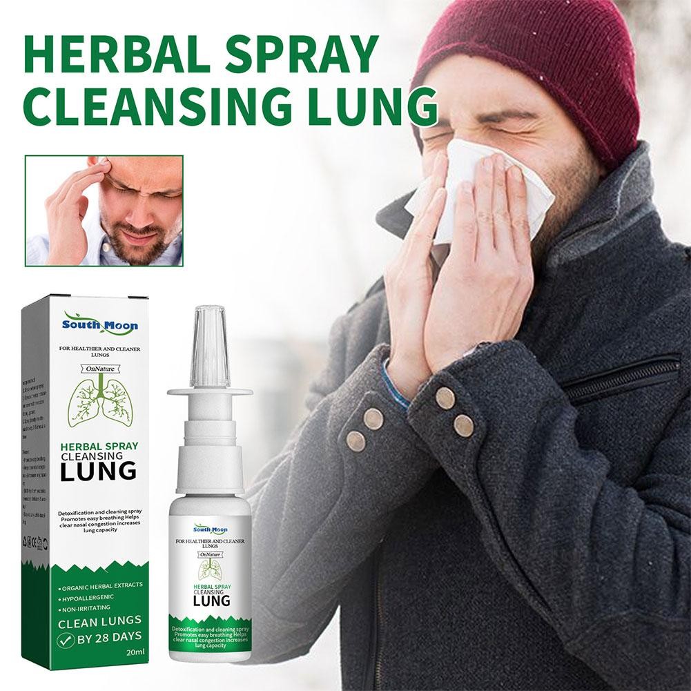 20ml Lung Detox Herbal Cleanser Spray - Anti Snoring and Nasal Congestion Relief