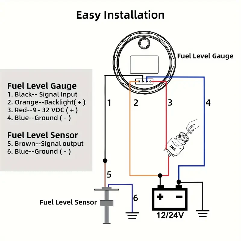 Fuel Gauge Car Oil Level Sensor Car Accessories Oil Level Gauge Accessories Suitable For RV Taxi Yacht Parts Stainless Steel Material (6.8" (175Mm))
